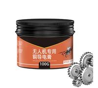 Graisse Conductrice De Cuivre - 100 G De Lubrifiant Anti-grippage Haute Température | Graisse Au Cuivre Pour Plaquettes De Frein, Roulements De Roue | Lubrification Conductrice Pour Les Engrenages De