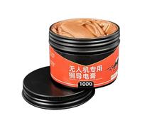 Graisse conductrice en cuivre - Lubrifiant à haute température de 100 g pour la résistance à la chaleur, installation lisse avec fonction anti-saisie, pâte de roulement automobile pour bouchon d'allum