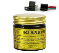 Graisse Conductrice Noire 100g - Lubrifiant Pour Contacts Électriques -25 À 200C | Résistance À La Élevée De Point De Chute D'agent De Défibrillateur De Prise De Faisceau De Câbles Des Véhic