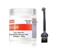 Graisse de charnière de portière de voiture pour un fonctionnement silencieux et fluide, anti-grincement et réduction du bruit, lubrifiant synthétique de 100 g avec brosse pour l'entretien automobile