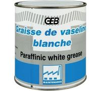 GEB Graisse de vaseline blanche. Nourrit, entretien les joints caoutchouc et évite leur adhérence au métal - Pot 550 g