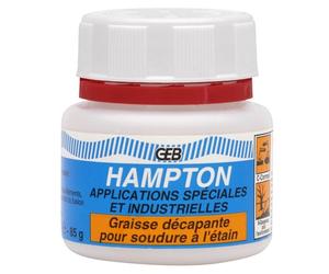Graisse décapante Hampton - GEB - Pour soudure à l'étain - Spéciale soudures industrielles - Boîte de 85 g
