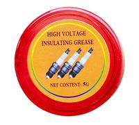 Graisse diélectrique - Tube de graisse de silicone 5 g - Graisse isolante haute tension étanche et résistante à la chaleur pour bougies d'allumage - Bornes de batterie - Prise électrique - Application