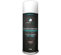 Graisse Montage Pneu en Aérosol - IRONTEK - 400 ML | IT109 | 100 à 200 pneus par Bombe | Incolore sans Trace | Pneus Pax Runflat Profil Bas | Séchage Rapide