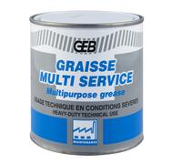 GEB Graisse multiservice. Graissage Techniques d'organes Soumis à des Conditions sévères de Travail : Hautes températures, Vitesse… - Pot 600 g