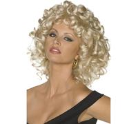 Graisse Sandy Perruque Dernier Scène Blond Bou ccessoire Déguisement Neuf