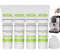 Graisse Silicone,4pcs Graisse Alimentaire,Graisse Blanche au Lithium,Huile de Silicium,Lubrifiant Multi Usage pour Usage Marin,Graisse Alimentaire Machine a Cafe,Silicone Alimentaire Convient