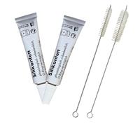 Graisse silicone alimentaire pour machines à café automatiques - Graisse diamant de fabrication allemande - Pour groupe d'infusion, joints et joints toriques - Brosses incluses - Convient pour Philips
