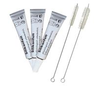 Graisse silicone alimentaire pour machines à café automatiques - Graisse diamant de fabrication allemande - Pour groupe d'infusion, joints et joints toriques - Brosses incluses - Convient pour Philips
