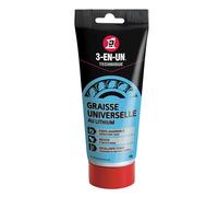 3-EN-UN Technique • Graisse Universelle au Lithium • Tube • Forte adhérence • Résiste à l'eau et à la chaleur • Utilisation entre -20°C et +140°C • 150G