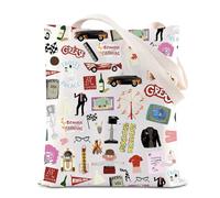 Graisses Merch Broadway Muscial Makeup Bag Grease Movie Cosmetic Bag Danny and Sandy Fans Gift, blanc, Shake T UK