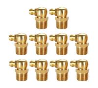 Graisseur en laiton, lot de 10 graisseurs hydrauliques métriques M4×0,7 à 90° pour le remplacement des raccords d'huile