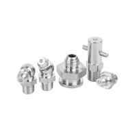 Graisseur, raccord de graisseur, ensemble graisseurs en acier inoxydable 304, filetage métrique M5-M16, types droits et coudés (droit, M5 x 0,8 mm (2 pièces))(45 Degrees,M16x1.5mm 17mm(1pcs))