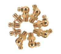 Graisseur, raccord de graisseur, kit raccords graisse en cuivre 9 pièces doré 2,00 x 1, cm