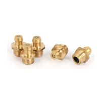 Graisseur X AUTOHAUX M8 x 1 mm Filetage Mâle Droit Graisseur Laiton Raccords Embout Graissage Fixation 5Pcs