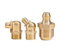Graisseurs M5 x 0,8, graisseur hydraulique en Laiton, raccord de graissage, Droit 45° 90°, 10/5 pièces(M5*0.8 45°-5pcs)