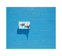 Graiting Affiche D'art Abstrait Imprimée, Texture Bleue, Peinture Sur Toile De Piscine, Décor Maison, Sans Cadre D'été, 1 Pièce(HW50441-07,20x30cm)