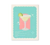 Graiting Affiche De Cocktail Macaron Rétro Pop Art Mural, Peinture Décorative Imprimée Boisson D'été, Décor Maison, Chambre À Coucher, Restaurant, Cuisine, Bar(03,21x30cm No Frame)