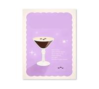 Graiting Affiche De Cocktail Macaron Rétro Pop Art Mural, Peinture Décorative Imprimée Boisson D'été, Décor Maison, Chambre À Coucher, Restaurant, Cuisine, Bar(01,50x70cm No Frame)