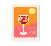 Graiting Affiche De Cocktail Macaron Rétro Pop Art Mural, Peinture Décorative Imprimée Boisson D'été, Décor Maison, Chambre À Coucher, Restaurant, Cuisine, Bar(04,21x30cm No Frame)