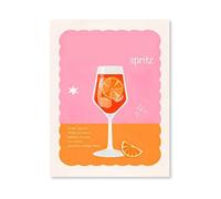 Graiting Affiche De Cocktail Macaron Rétro Pop Art Mural, Peinture Décorative Imprimée Boisson D'été, Décor Maison, Chambre À Coucher, Restaurant, Cuisine, Bar(02,30x40cm No Frame)
