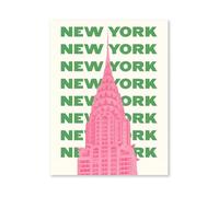 Graiting Affiche De Voyage en Ville Minimaliste, 1 Pièce, Peinture Murale Vibrante Et Tendance, Décoration Maison for Chambre À Coucher Salon(07,50x70cm No Frame)