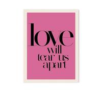 Graiting Affiches d'art Typographique Classique De La Série Love, 1 Pièce, Imprimés sur Toile, Peinture Décorative Murale, Décor Maison for Chambre À Coucher(06,40x50cm No Frame)