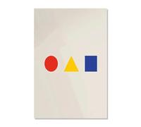 Graiting Toile De Bloc Couleurs D'exposition, 1 Pièce, Peinture Murale Abstraite Minimaliste, Images Géométriques Colorées, Affiche Chambre À Coucher(19,30x40cm No Frame)