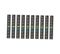 Gralara 10 Bandelettes Thermométriques Adhésives pour Aquarium et Terrarium, Test de Température de l'eau