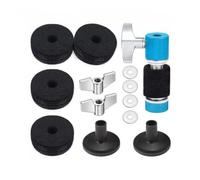 Gralara 13 Pièces Embrayage Charleston avec Feutres Complet Kit D'accessoires Charleston Compact Accessoire pour Musiciens, Bleu