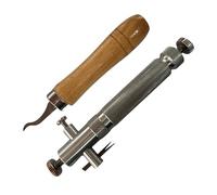 Gralara 2 Outils de Lutherie pour La Fabrication de Violons et Altos : Couteau à Rainurer et à Incruster, Argent