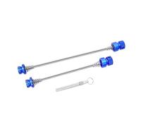 Gralara 2 Pièces Axe de Roue Vélo Ensemble Remplacement Rapide Levier Tige Clip Boulon Support Accessoires Métal Montage Simple Adapté Amateurs Cyclisme, Bleu