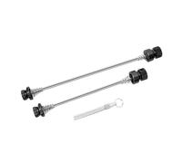 Gralara 2 Pièces Axe de Roue Vélo Ensemble Remplacement Rapide Levier Tige Clip Boulon Support Accessoires Métal Montage Simple Adapté Amateurs Cyclisme, Noir