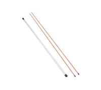 Gralara 2 Pièces Bâtons D'Alignement de Golf Tiges Assistants Au Swing Correction de La Posture Accessoires D'Indicateur D'Orientation en Fibre de Verre pour, Orange