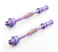 Gralara 2 Pièces Lance à Eau à Eau avec Buse Rotative Transparent Lance à à à Pompe Manuel pour Piscine, Violet