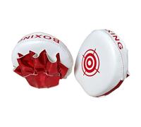 Gralara 2 Pièces Pattes d'ours de Boxe Mitaines Courbées Pao de Pratique Cibles de Poing avec Design Ergonomique Adapté pour La Précision en MMA et en Boxe, Rouge