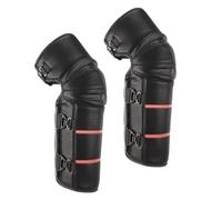 Gralara 2 Pièces Protège-Genoux avec Leggings Imperméables en Cuir PU Thermiques Couvre-Jambes Réfléchissants pour Motards Adaptés au Patinage, c