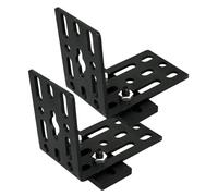 Gralara 2 Pièces Supports de Store Montage L Support Métal Toit Acier Inoxydable Résistant pour Accessoires Automobiles Montage Véhicules Escapades Nature, Style A