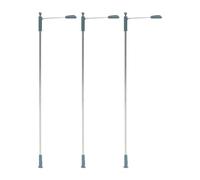 Gralara 3 Pièces Lampadaire Train Miniature Led Maison Poupée Éclairage Rue Jardin Accessoire Chemin Parc Village Miniature Convient Fête Décoration Noël Cade, Style A