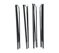 Gralara 4 Pièces Bâtonnets Tente Enfant Barres de Support 5.9mm pour Tentes Château Princesse Tiges Fibres de Verre Assemblées Pratiques pour Remplacement