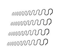 Gralara 4 Pièces Ressorts pour Canapé en Acier, Kit de Réparation Complet avec Clips et Clous, Accessoires Réparation Canapé, Accessoires Durable pour Rénovation de Meubles, Sofas et Fauteuils, 55 Cm