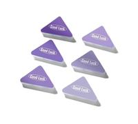 Gralara 6 Pièces Trombone Triangulaire Reliure Feuille Fixation Dossier Prévention Du Repli En Pp Adapté pour Bureau Classe Étudiant Gestion Documentaire, Violet