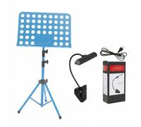 Gralara à Musique Pliable avec Support Partition Orientable et Pieds Réglables En Hauteur pour Musicien Assis et Debout Adapté Aux Spectacles et Répét