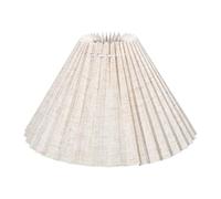 Gralara Abat-Jour Plissé pour Lampe Traditionnelle Accessoire Décoratif Moderne en Pet Solide Couvre-Lampe Rond Compatible E27 Adapté pour Salon Familial, 54 Plis