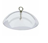 Gralara Abri Mangeoire Oiseaux Coupole Anti-Pluie Système de Installation Rapide Barrière Anti-écureuils Adapté à la Protection Oiseaux Décoration Jardin, Transparent