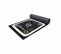 Gralara Agility Training Ladder Résistant à l'usure Footwork Drill Hold Tapis Footwork pour Enfants, Noir Et Jaune, 40 270cm 6 Grilles