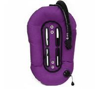 Gralara Aile de Plongée en Nylon Compensateur de Flottabilité Donut avec Cellule d'air Universelle Compatibles Dos Plaque Souple et Rigide avec Valve Rapide , Violet
