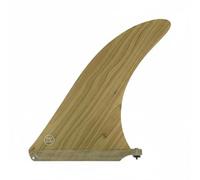 Gralara Aileron de Surf Central Aileron Longboard Dérive Planche Aileron Unique Finition Grain de Bois et Construction Fibre de Verre pour Flex Équilibré et , 10.25 Pouces