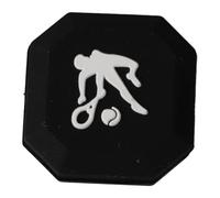 Gralara Amortisseur de Raquette Tennis Absorbeur Vibration Silicone Stabilisateur de Cordes Facile à Installer pour Utilisation Intérieure Extérieure en, Noir