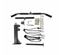 Gralara Appareil d'Entraînement Pectoral Pulley Machine Multi Accessoires Câble Row Poignée Barre Corde Acier Robuste Fonction Traction Dos Épaules Bras , Combinaison De Barre De Traction Longue-028A